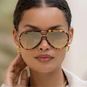 Freyrs Tortoiseshell Aviator Sunglasses with Amber Lenses Unworn